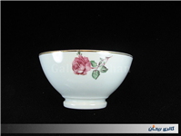 کاسه بسیار قدیمی روسی طرح سه شاخه گل سرخ 