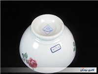 کاسه بسیار قدیمی روسی طرح سه شاخه گل سرخ 