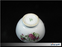 کاسه یا پیاله گل سرخی قدیمی مارک KPM