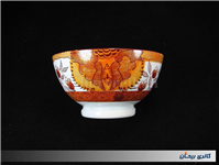 کاسه کمیاب حنایی تمیز و قدیمی قطر 13CM