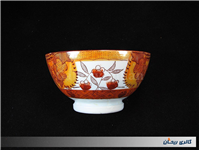 کاسه کمیاب حنایی تمیز و قدیمی قطر 13CM