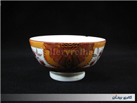 کاسه کمیاب حنایی تمیز و قدیمی قطر 13CM