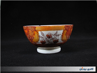 کاسه کمیاب حنایی تمیز و قدیمی قطر 13CM