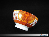 کاسه کمیاب حنایی تمیز و قدیمی قطر 13CM