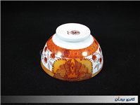 کاسه کمیاب حنایی تمیز و قدیمی قطر 13CM