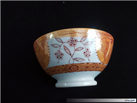 کاسه کمیاب حنایی تمیز و قدیمی قطر 18CM