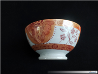 کاسه کمیاب حنایی تمیز و قدیمی قطر 18CM