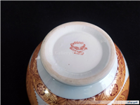 کاسه کمیاب حنایی تمیز و قدیمی قطر 18CM