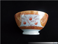 کاسه کمیاب حنایی تمیز و قدیمی قطر 18CM