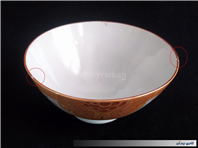 کاسه کمیاب حنایی تمیز و قدیمی قطر 18CM