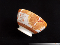 کاسه کمیاب حنایی تمیز و قدیمی قطر 18CM