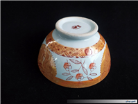 کاسه کمیاب حنایی تمیز و قدیمی قطر 18CM