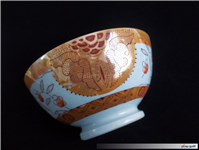 کاسه کمیاب حنایی تمیز و قدیمی قطر 18CM