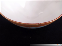 کاسه کمیاب حنایی تمیز و قدیمی قطر 18CM