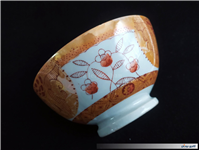 کاسه کمیاب حنایی تمیز و قدیمی قطر 18CM