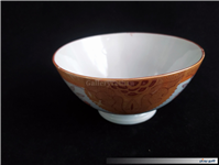 کاسه کمیاب حنایی تمیز و قدیمی قطر 18CM