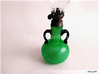 چراغ نفتی سبز (رنگ شده) دو دسته زیبا 