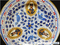 دیوارکوب قلم آبی جدید نقاشی کار دست 24CM 