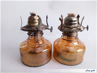 یک جفت چراغ نفتی آجری قابل استفاده 
