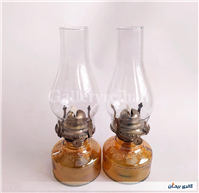 یک جفت چراغ نفتی آجری قابل استفاده 