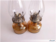 یک جفت چراغ نفتی آجری قابل استفاده 