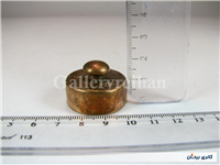 1 عدد وزنه قدیمی برنجی غرق مهر 75 گرمی 