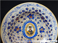 دیوارکوب قلم آبی جدید نقاشی کار دست 23CM