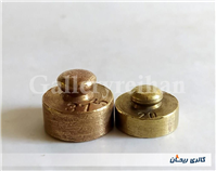 2 عدد وزنه قدیمی برنجی20 و 37.5 گرمی 