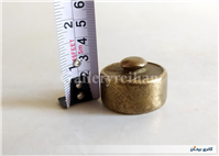 وزنه قدیمی برنجی تاریخ دار 200 گرمی 1314 