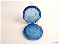 2عدد زیرسیگاری بلوری قدیمی خوشرنگ آبی