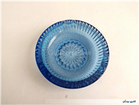 2عدد زیرسیگاری بلوری قدیمی خوشرنگ آبی