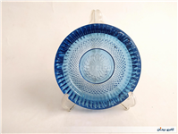 2عدد زیرسیگاری بلوری قدیمی خوشرنگ آبی