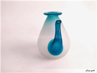 قوری دکوری شیشه ای کاملا دست ساز قدیمی