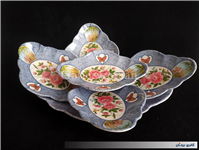 ست 6 پارچه پذیرایی ملامین قدیمی کمیاب