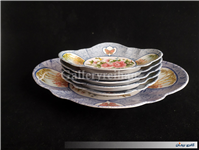 ست 6 پارچه پذیرایی ملامین قدیمی کمیاب