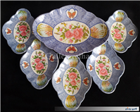 ست 6 پارچه پذیرایی ملامین قدیمی کمیاب