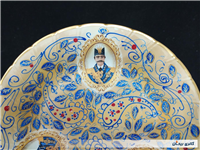 دیوارکوب قلم آبی جدید نقاشی کار دست 24CM 