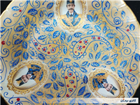 دیوارکوب قلم آبی جدید نقاشی کار دست 24CM 