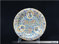 دیوارکوب قلم آبی جدید نقاشی کار دست 24CM 