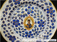 دیوارکوب قلم آبی جدید نقاشی کار دست 25CM 