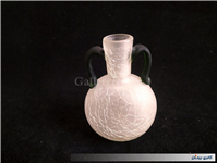 بطری کوچک 2دسته سبز طرح ترک یا آبگز دستساز 