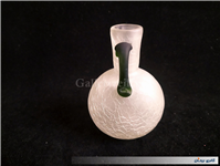 بطری کوچک 2دسته سبز طرح ترک یا آبگز دستساز 