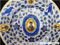 دیوارکوب قلم آبی جدید نقاشی کار دست 26CM