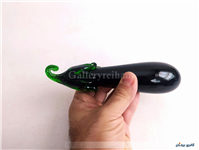 بادمجان شیشه ای دست ساز قدیمی کمیاب 