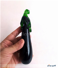 بادمجان شیشه ای دست ساز قدیمی کمیاب 