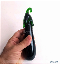 بادمجان شیشه ای دست ساز قدیمی کمیاب 