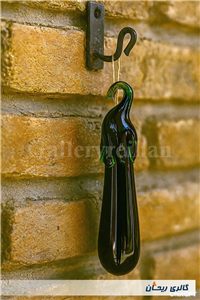 بادمجان شیشه ای دست ساز قدیمی کمیاب 