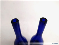 جفت گلدان یا گلابپاش قلندری دستساز کبالتی
