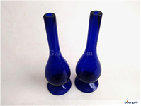 جفت گلدان یا گلابپاش قلندری دستساز کبالتی