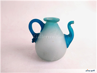 قوری دکوری شیشه ای کاملا دست ساز قدیمی 